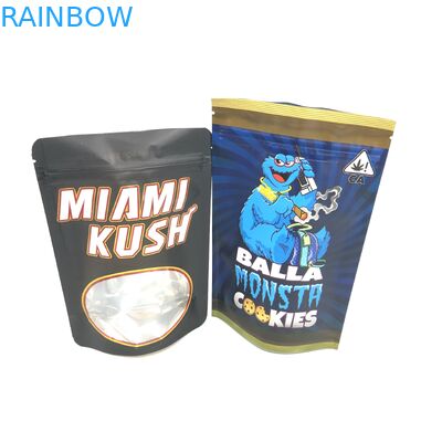 Doypack Zipper MOPP 8OZ Zipper Stand Up Pouch VMPET