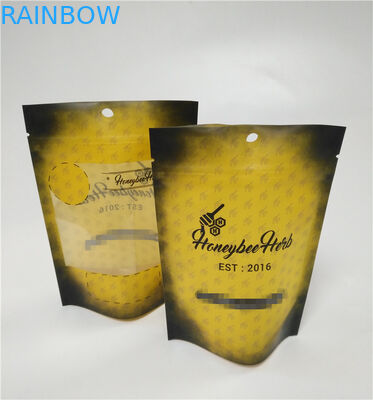 Niestandardowe drukowane matowe czarne, odporne na zapachy, laminowane mylarowe torby na zamek błyskawiczny tooba doypack