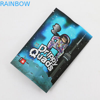 Foliowy zamek błyskawiczny odporny na zapachy CMYK Mylar worek do pakowania chwastów