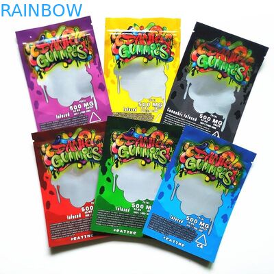 CMYK 4,3 mil grube torby papierowe zabezpieczone przed dziećmi Koperty Cbd