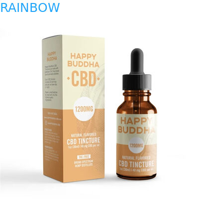 Kartonowe pudełko na butelkę z kroplomierzem o pojemności 30 ml CMYK 200mic