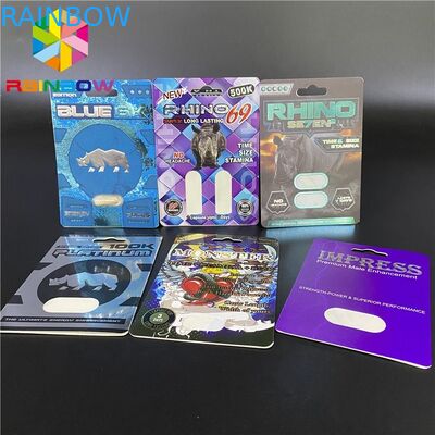 Niebieskie 6K Plantinum 100K 350g Białe karty Rhino 3D