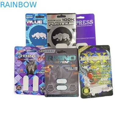 Niebieskie 6K Plantinum 100K 350g Białe karty Rhino 3D