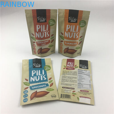 Foliowana, laminowana, zamykana torba Mylar z zamkiem błyskawicznym Doypack Matcha Tea