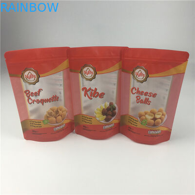 Matowe okno 120 mikronów VMPET Folia aluminiowa Ziplock Torba CMYK