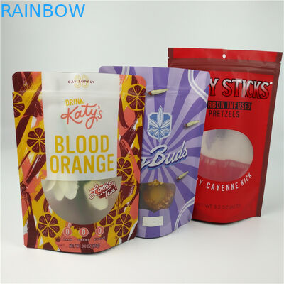 Wyjdź Ziplock Edibles Mylar Packaging Bag Druk wklęsły