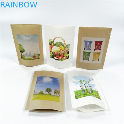 Kraft Paper MOPP VMPET Stand Up Ziplock Torby 18x26cm