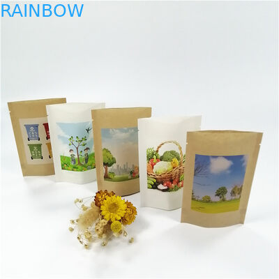 Kraft Paper MOPP VMPET Stand Up Ziplock Torby 18x26cm