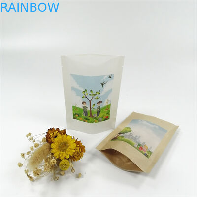 Kraft Paper MOPP VMPET Stand Up Ziplock Torby 18x26cm