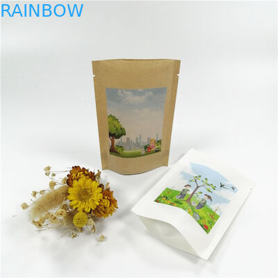 Kraft Paper MOPP VMPET Stand Up Ziplock Torby 18x26cm