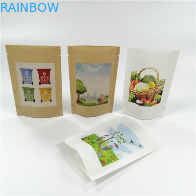 Kraft Paper MOPP VMPET Stand Up Ziplock Torby 18x26cm