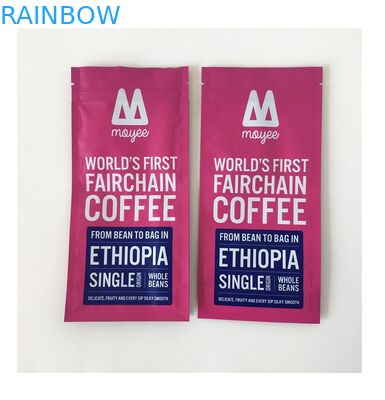 Zapinane na suwak opakowanie z ziarnami kawy Zapach z bocznym klinem zgrzewanym