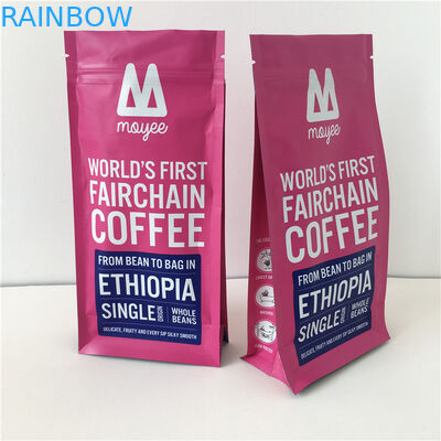 Zapinane na suwak opakowanie z ziarnami kawy Zapach z bocznym klinem zgrzewanym