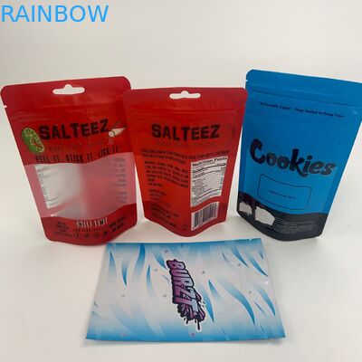 CBD Oil Clear Window Folia mylarowa Plastikowa torba do pakowania Zabezpieczenie przed dziećmi