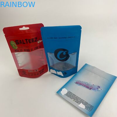 CBD Oil Clear Window Folia mylarowa Plastikowa torba do pakowania Zabezpieczenie przed dziećmi