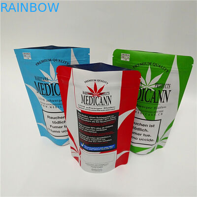 Zioła kwiatowe CBD Ziplock woreczek z trzema uszczelnieniami spersonalizowany drukowany laminowany