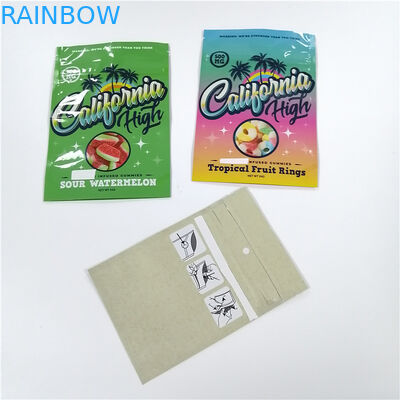 3,5g 1 uncja Zapachowe jadalne ciasteczka Niestandardowe plastikowe woreczki do pakowania żywności