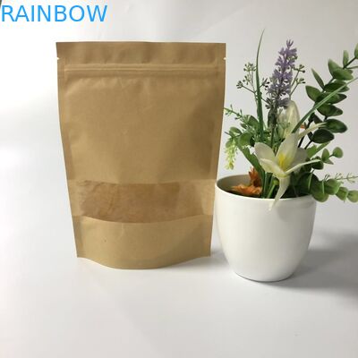 Opakowanie do przechowywania żywności Kraft Ziplock Stand Up Pouch Niestandardowe logo