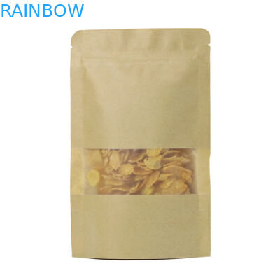 Opakowanie do przechowywania żywności Kraft Ziplock Stand Up Pouch Niestandardowe logo