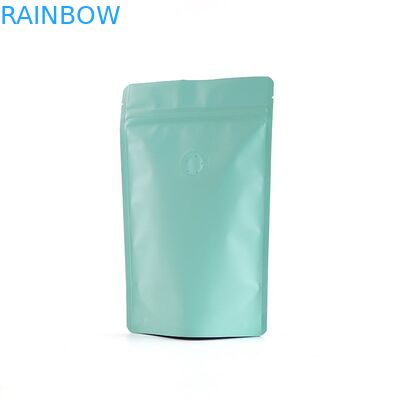 Druk wklęsły Matowe wykończenie Folia aluminiowa na zamek błyskawiczny Torby na kawę z zaworem