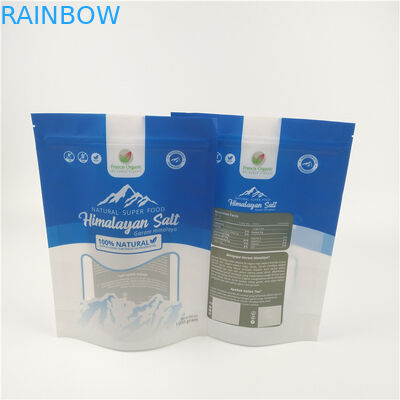 Folia do pakowania soli do kąpieli Matowa torebka z zamkiem błyskawicznym wielokrotnego użytku