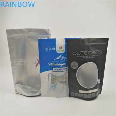 Folia do pakowania soli do kąpieli Matowa torebka z zamkiem błyskawicznym wielokrotnego użytku