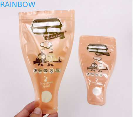 Wstępnie sterylizowane woreczki do zamrażania 8 uncji mleka z piersi, zapieczętowane na podwójny zamek błyskawiczny