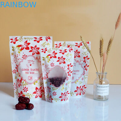 Błyszczący zamek błyskawiczny do pakowania w plastikowe etui Niestandardowe logo z okienkiem