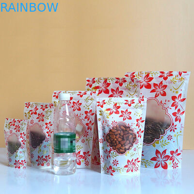 Błyszczący zamek błyskawiczny do pakowania w plastikowe etui Niestandardowe logo z okienkiem