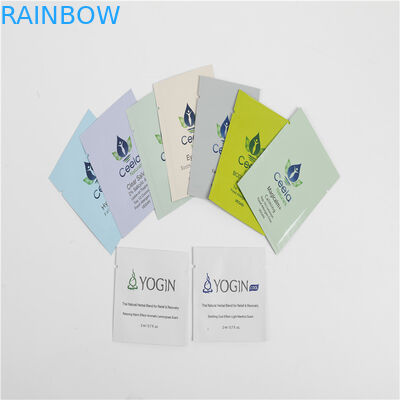 Mała, przyjazna dla środowiska, plastikowa torba na kosmetyki z zamkiem błyskawicznym, z nadrukiem