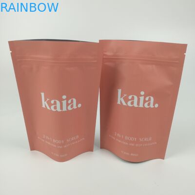 Kosmetyczna plastikowa torba barierowa z zamkiem błyskawicznym Matowa wykończona z możliwością ponownego uszczelnienia