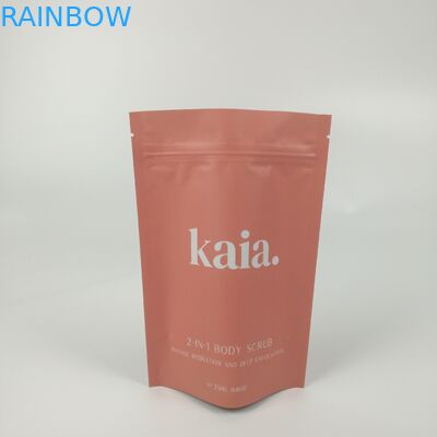 Kosmetyczna plastikowa torba barierowa z zamkiem błyskawicznym Matowa wykończona z możliwością ponownego uszczelnienia