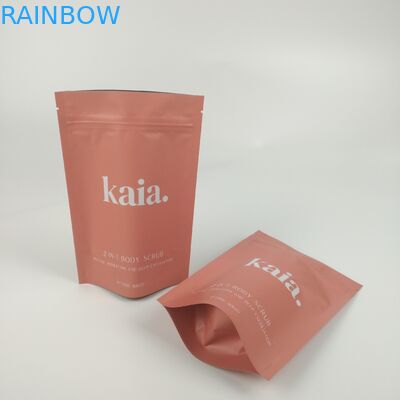 Kosmetyczna plastikowa torba barierowa z zamkiem błyskawicznym Matowa wykończona z możliwością ponownego uszczelnienia