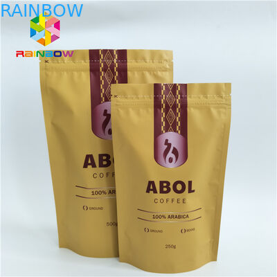 Niestandardowe zgrzewane na gorąco folie aluminiowe do pakowania w folię aluminiową Ziplock stojący