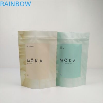 Niestandardowe laminowane plastikowe woreczki stojące z zamkiem błyskawicznym na sole do kąpieli