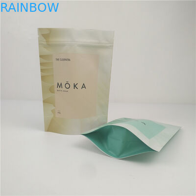 Niestandardowe laminowane plastikowe woreczki stojące z zamkiem błyskawicznym na sole do kąpieli