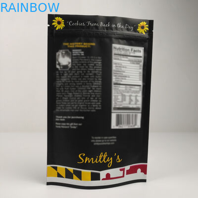 Ekologiczne, matowe torby z folii aluminiowej z zamkiem błyskawicznym na orzechy