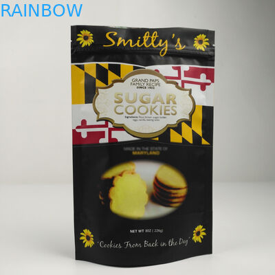 Plastikowa mylarowa stojąca torba na zamek z folii aluminiowej Odporna na zapachy z nadrukiem