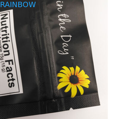 Plastikowa mylarowa stojąca torba na zamek z folii aluminiowej Odporna na zapachy z nadrukiem