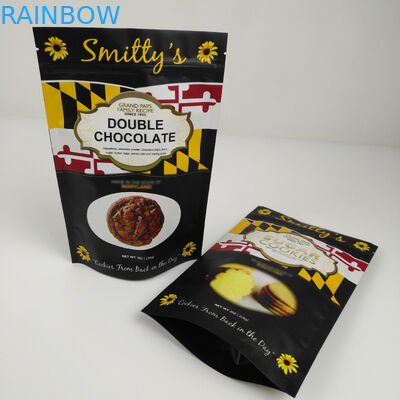 Plastikowa mylarowa stojąca torba na zamek z folii aluminiowej Odporna na zapachy z nadrukiem