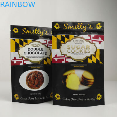 Plastikowa mylarowa stojąca torba na zamek z folii aluminiowej Odporna na zapachy z nadrukiem