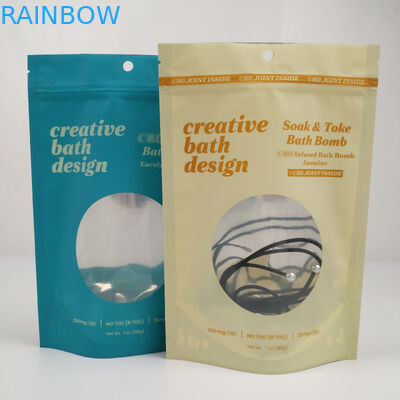 Zapach Ziplock Folia aluminiowa Mylar Resealable Stand Up woreczki z okienkiem