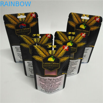 3,5g 7g 14g 1 uncja 1lb Premium Flower Etui Niestandardowe drukowane foliowe laminowane opakowanie foliowe Mylar Odporna na zapach torba z zamkiem błyskawicznym