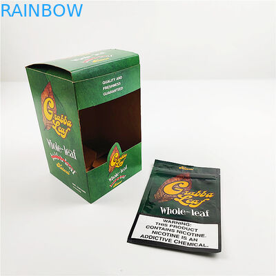 folia aluminiowa z nadrukiem na zamówienie naturalny liść grabba Cap Display Pudełka do pakowania czapek Opakowanie na cygara