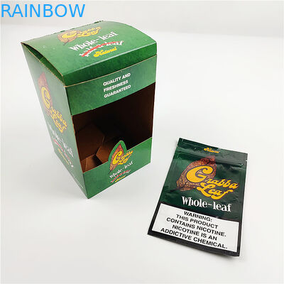 folia aluminiowa z nadrukiem na zamówienie naturalny liść grabba Cap Display Pudełka do pakowania czapek Opakowanie na cygara