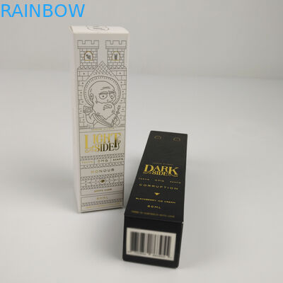 Niestandardowe logo drukowane prostokątne błyszczące składane opakowanie na papier kosmetyczny do butelek do pielęgnacji skóry esencja perfum