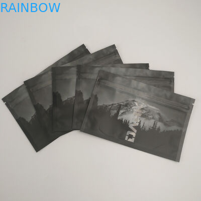 Przezroczysta przednia tylna szyba zgrzewana odporna na zapach, zamykana na zamek błyskawiczny opakowanie Mylar do przechowywania żywności trzy boczne uszczelnienie Doypack