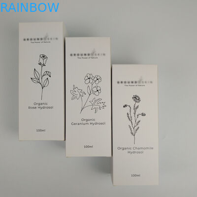 Opakowanie z papieru z nadrukiem Pudełko na kosmetyki z kremowego papieru z tłoczeniem 60 ml 30 ml Pudełko na papier do pielęgnacji skóry