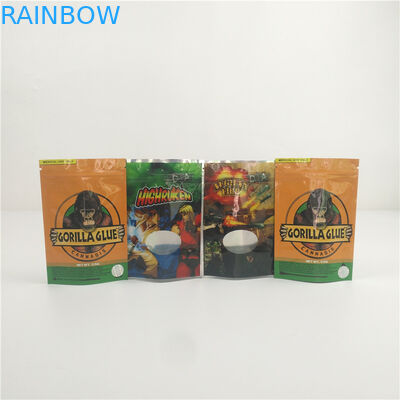 Odporne na zapach torby mylarowe na cukierki torby z folii aluminiowej z nasionami okiennymi