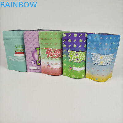 PMS Odporne na zapach torby mylarowe z chwastów Foliowe laminowane torby z zamkiem błyskawicznym CBD